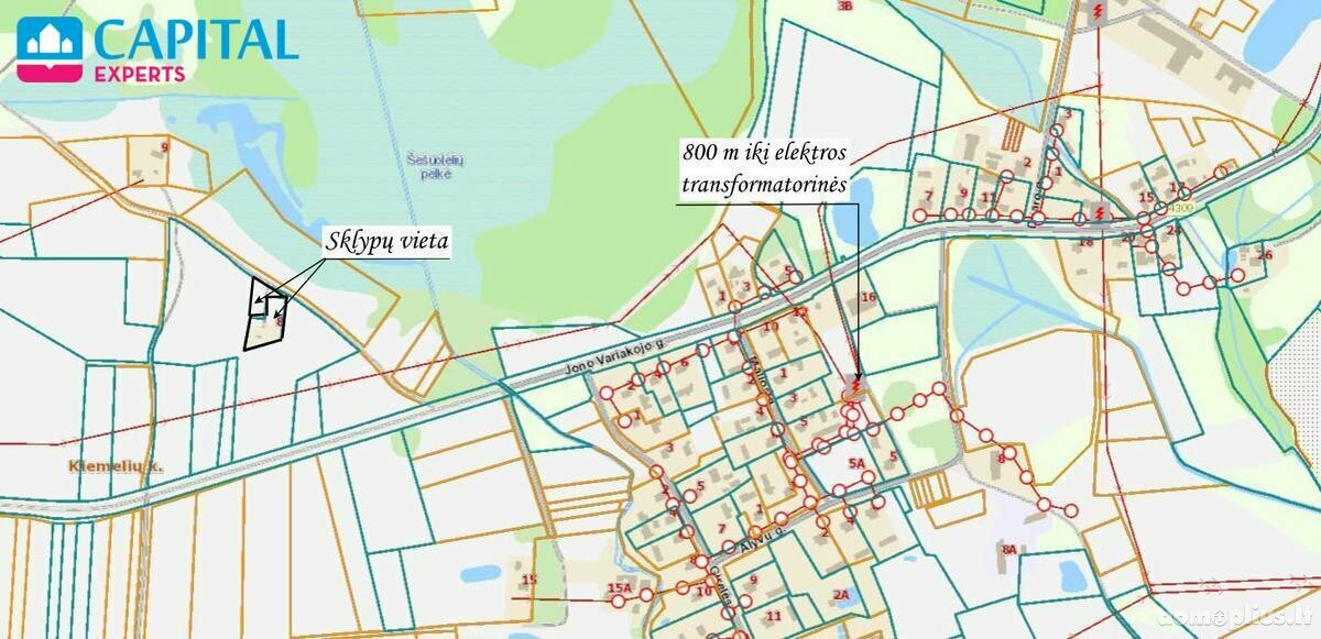 Parduodamas sklypas Širvintų rajono sav., Kiemeliuose