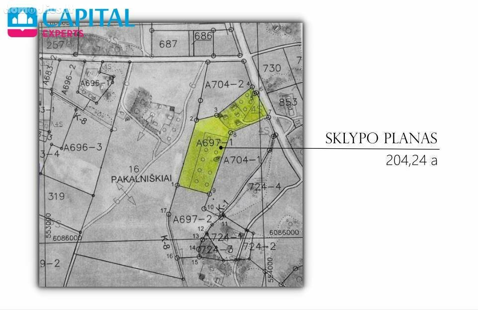 Parduodamas sklypas Širvintų rajono sav., Pakalniškėse