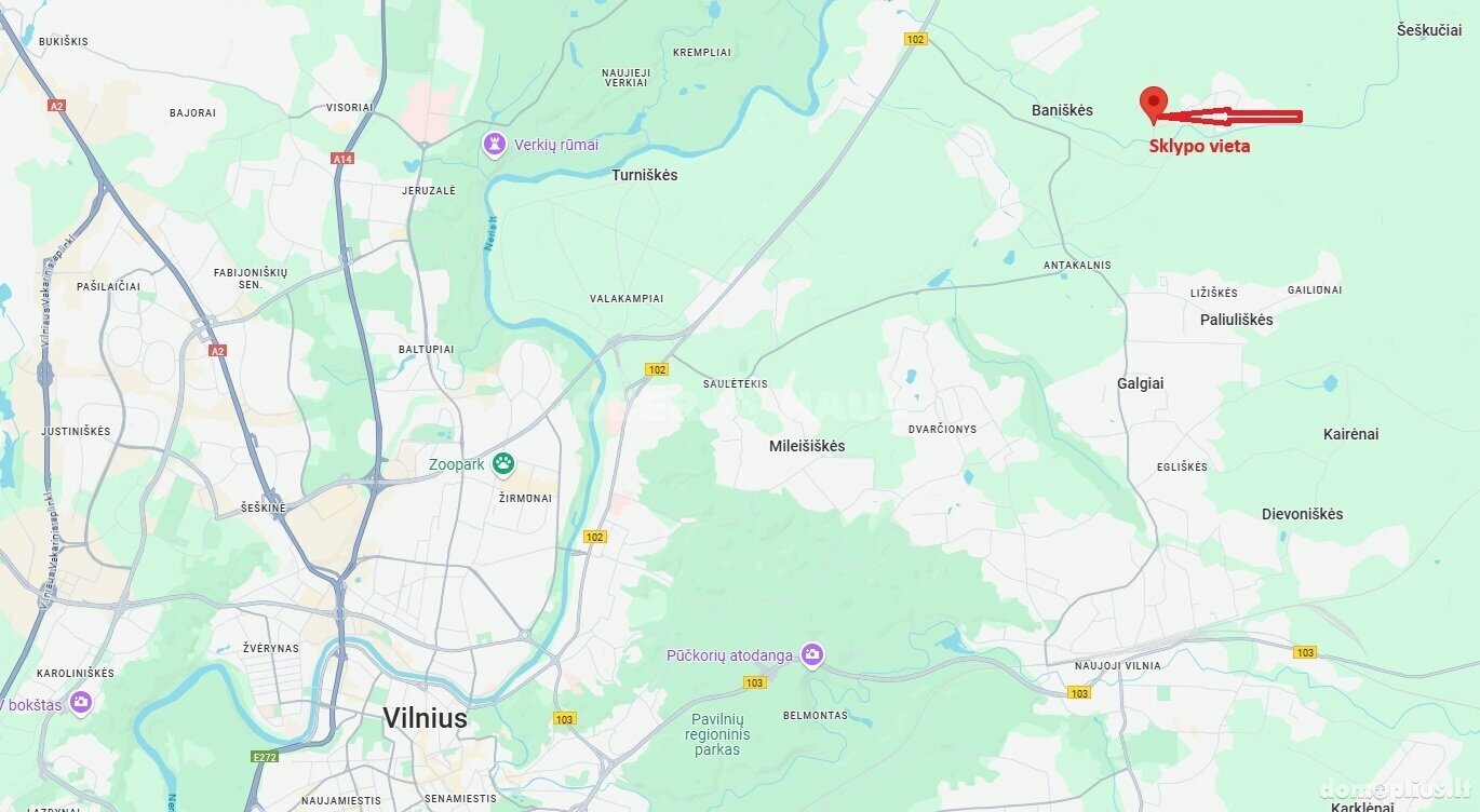 Участок Vilniuje, Antakalnyje