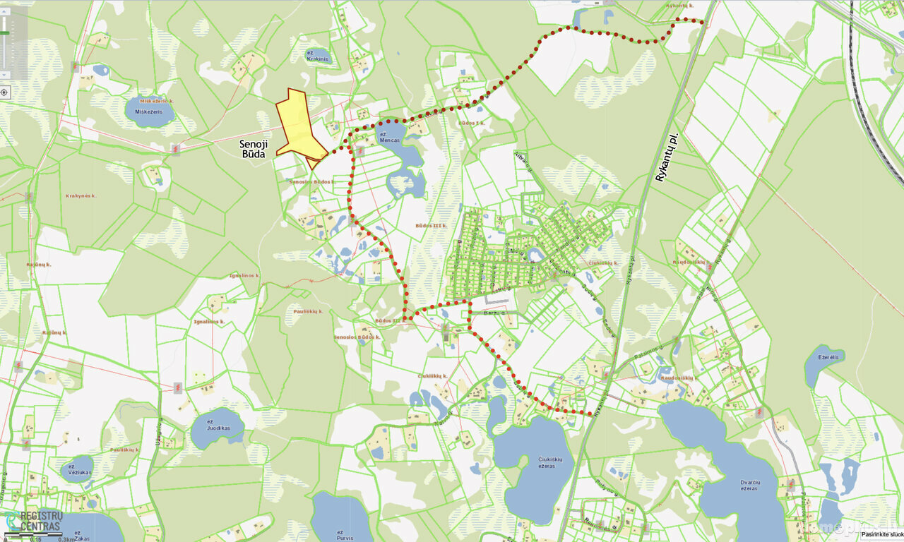 Parduodamas sklypas Trakų rajono sav., Senoji Būda