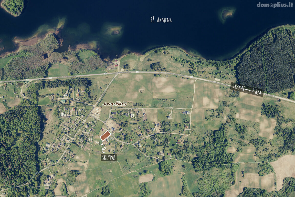 Parduodamas sklypas Trakų rajono sav., Jovariškėse
