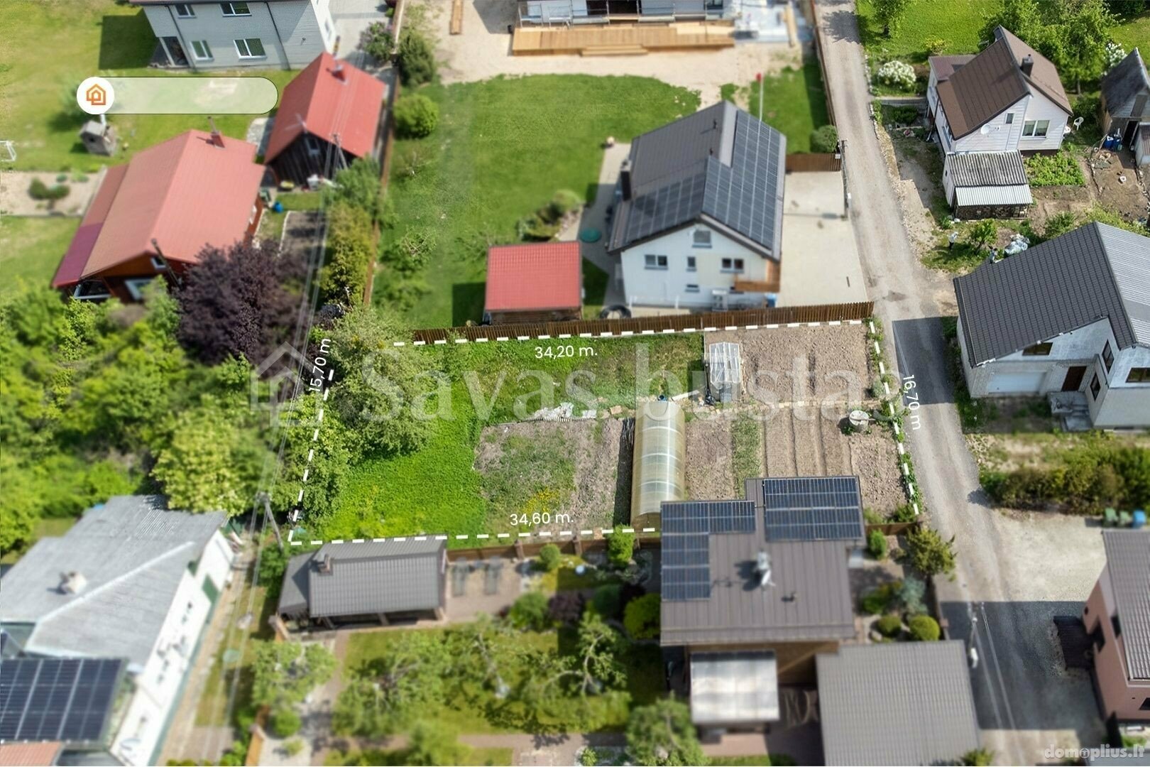 Parduodamas sklypas Kauno rajono sav., Šlienavoje, Centrinė g.