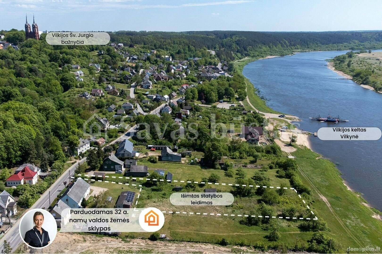 Parduodamas sklypas Kauno rajono sav., Vilkijoje, Vydūno al.