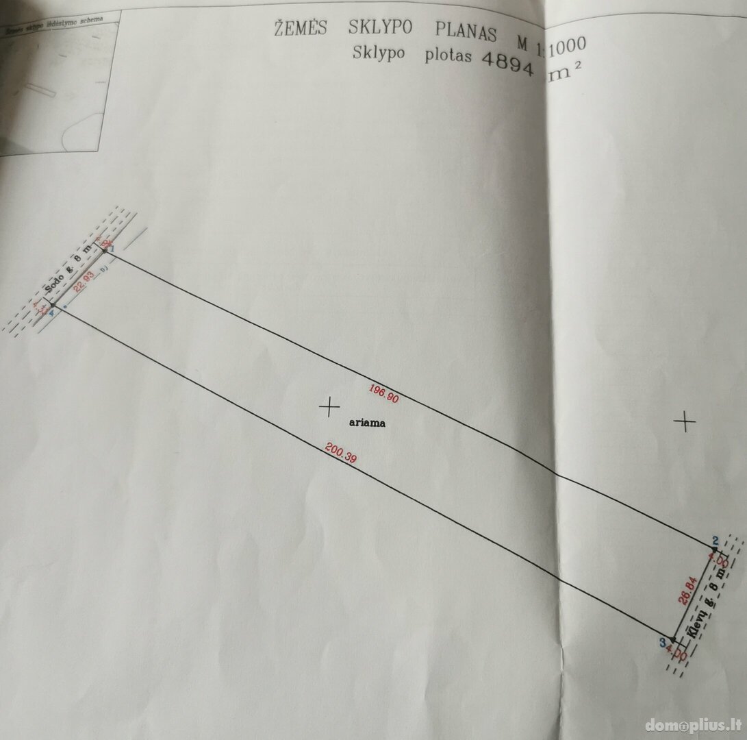 Land for sale Plungės rajono sav., Varkaliuose, Sodo g.