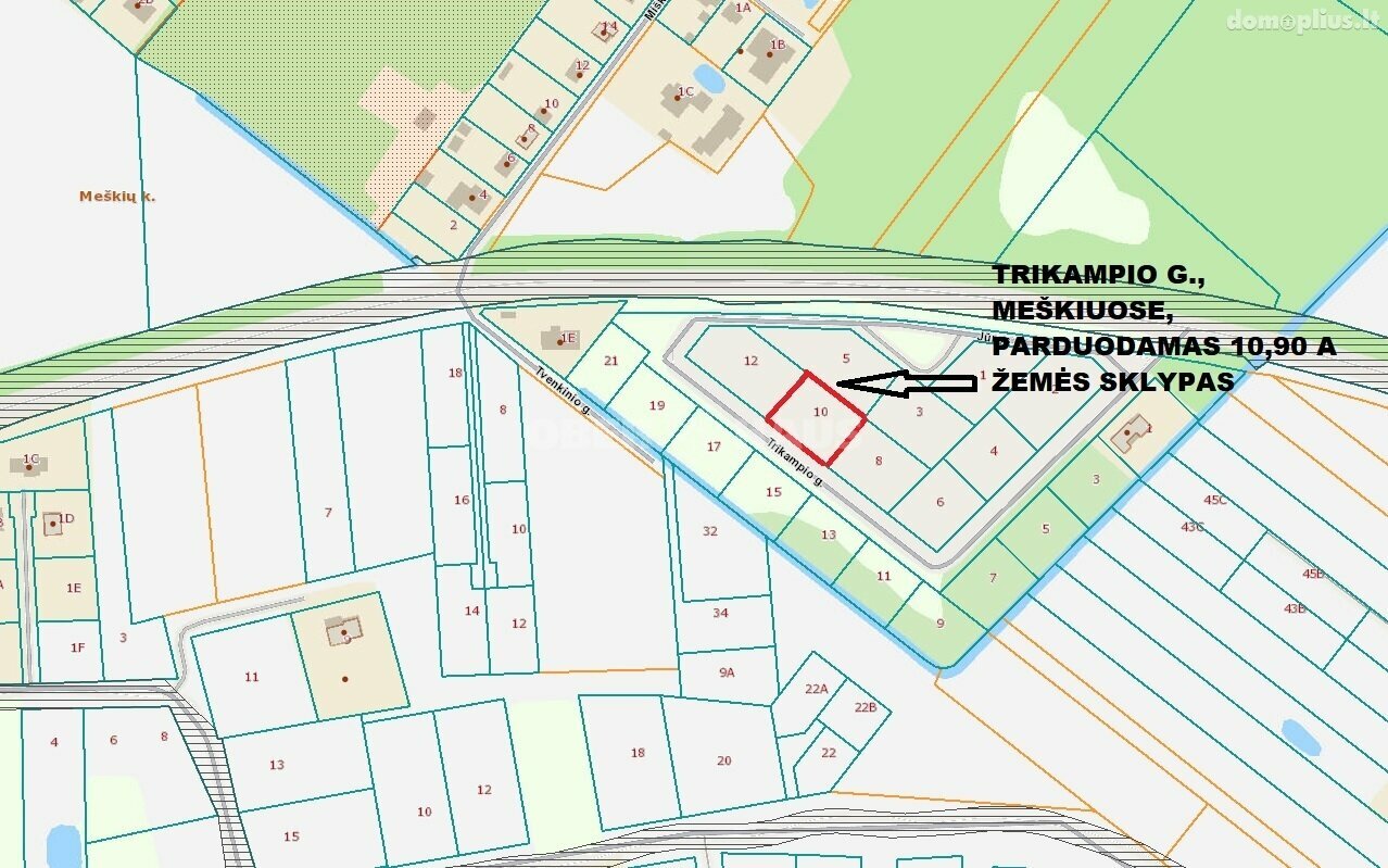 Parduodamas sklypas Šiaulių rajono sav., Meškiuose