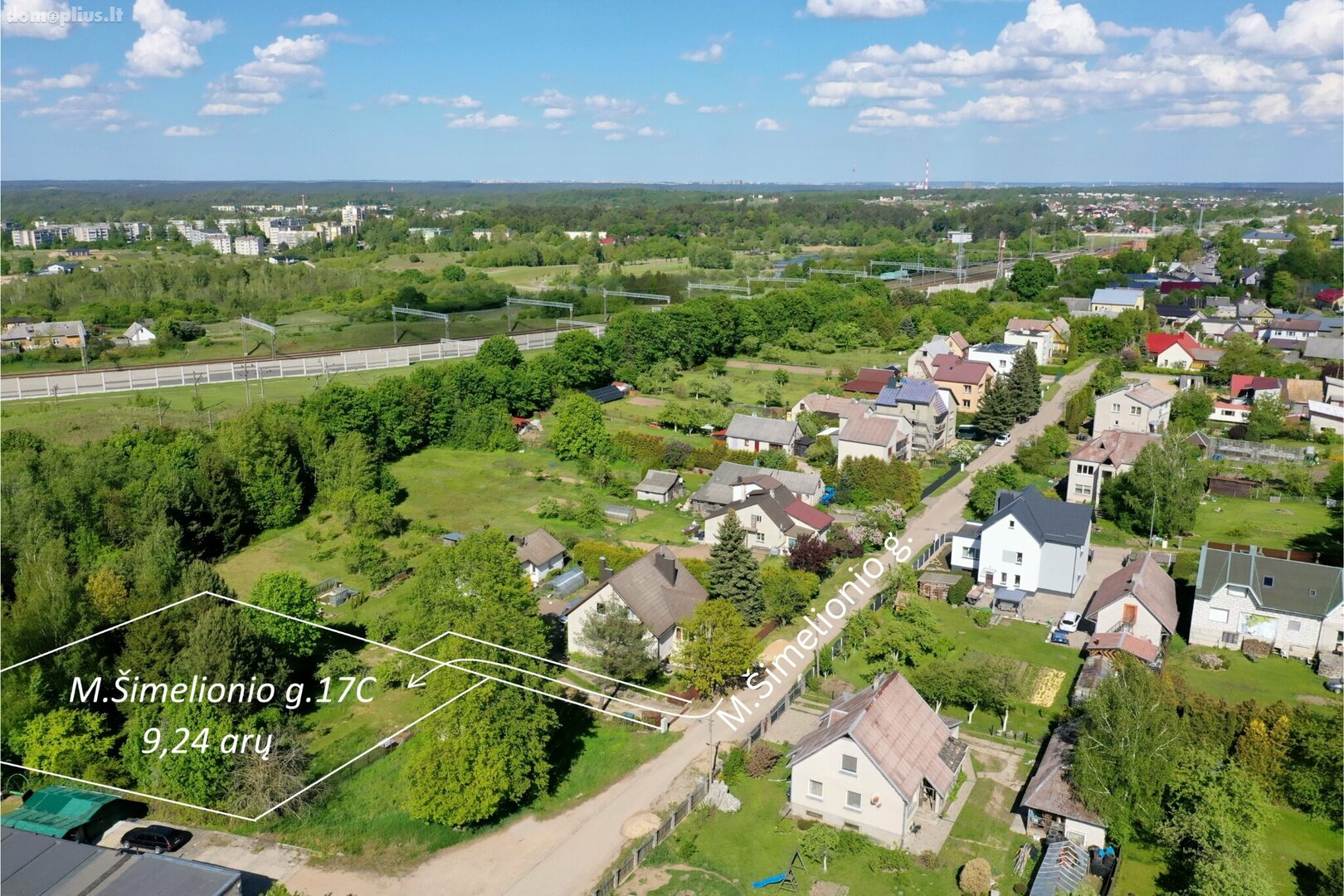 Parduodamas sklypas Trakų rajono sav., Lentvaryje, M. Šimelionio g.