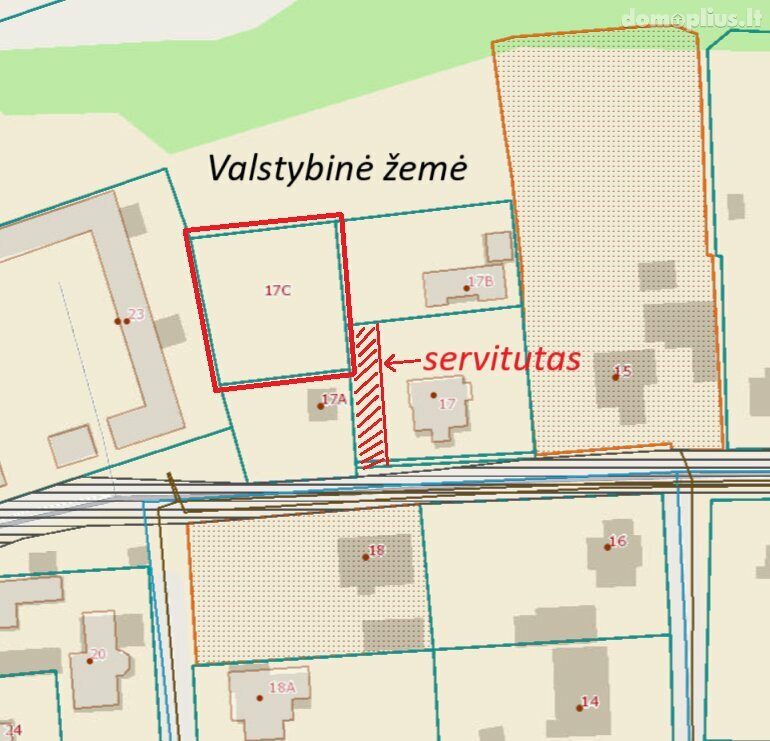 Parduodamas sklypas Trakų rajono sav., Lentvaryje, M. Šimelionio g.