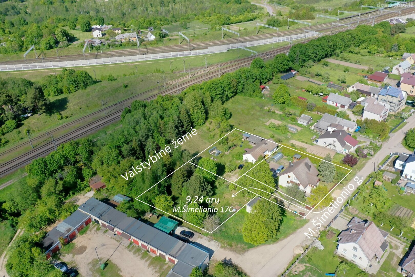 Parduodamas sklypas Trakų rajono sav., Lentvaryje, M. Šimelionio g.
