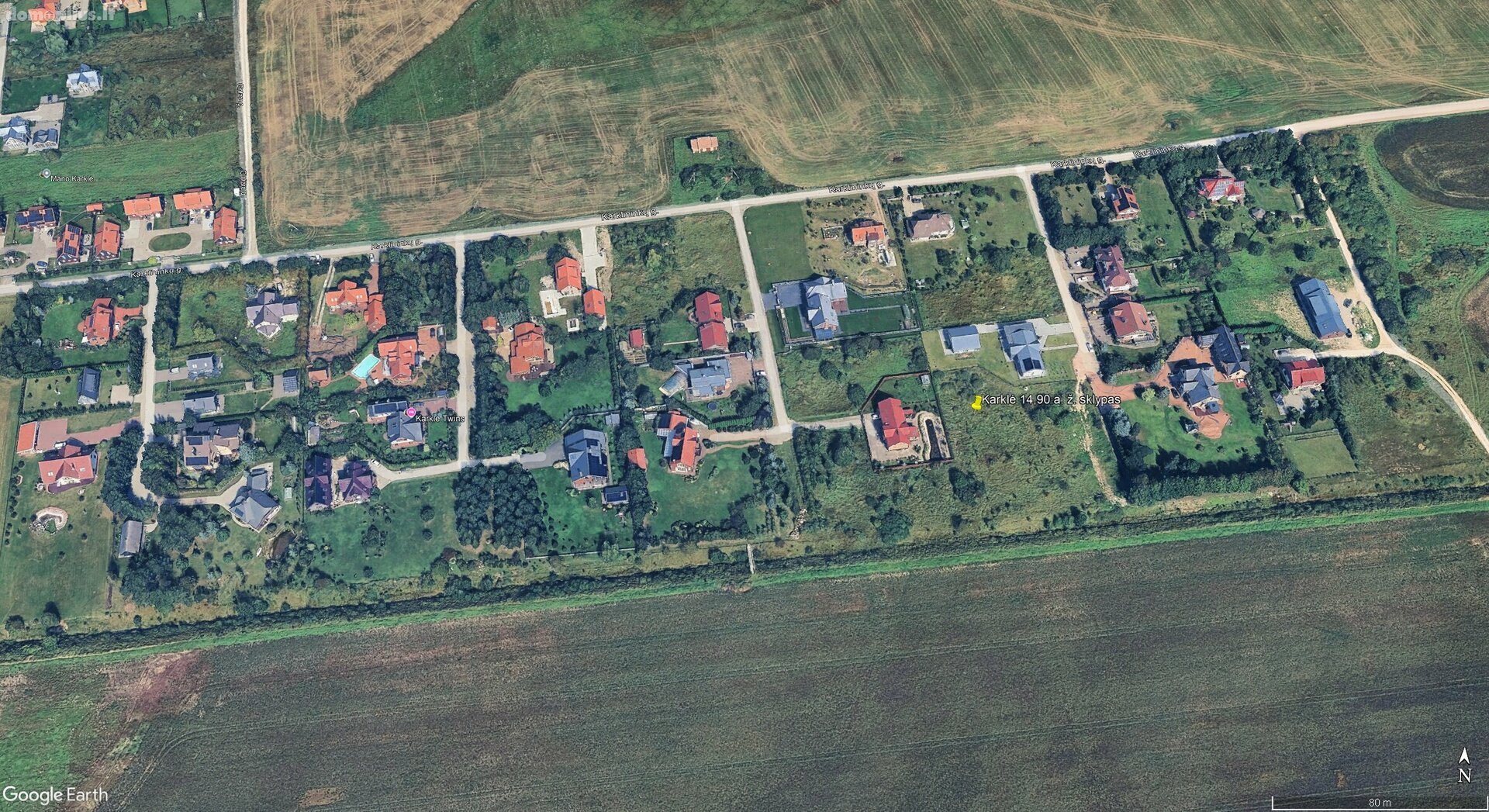 Parduodamas sklypas Klaipėdos rajono sav., Karklėje, Karklininkų g.
