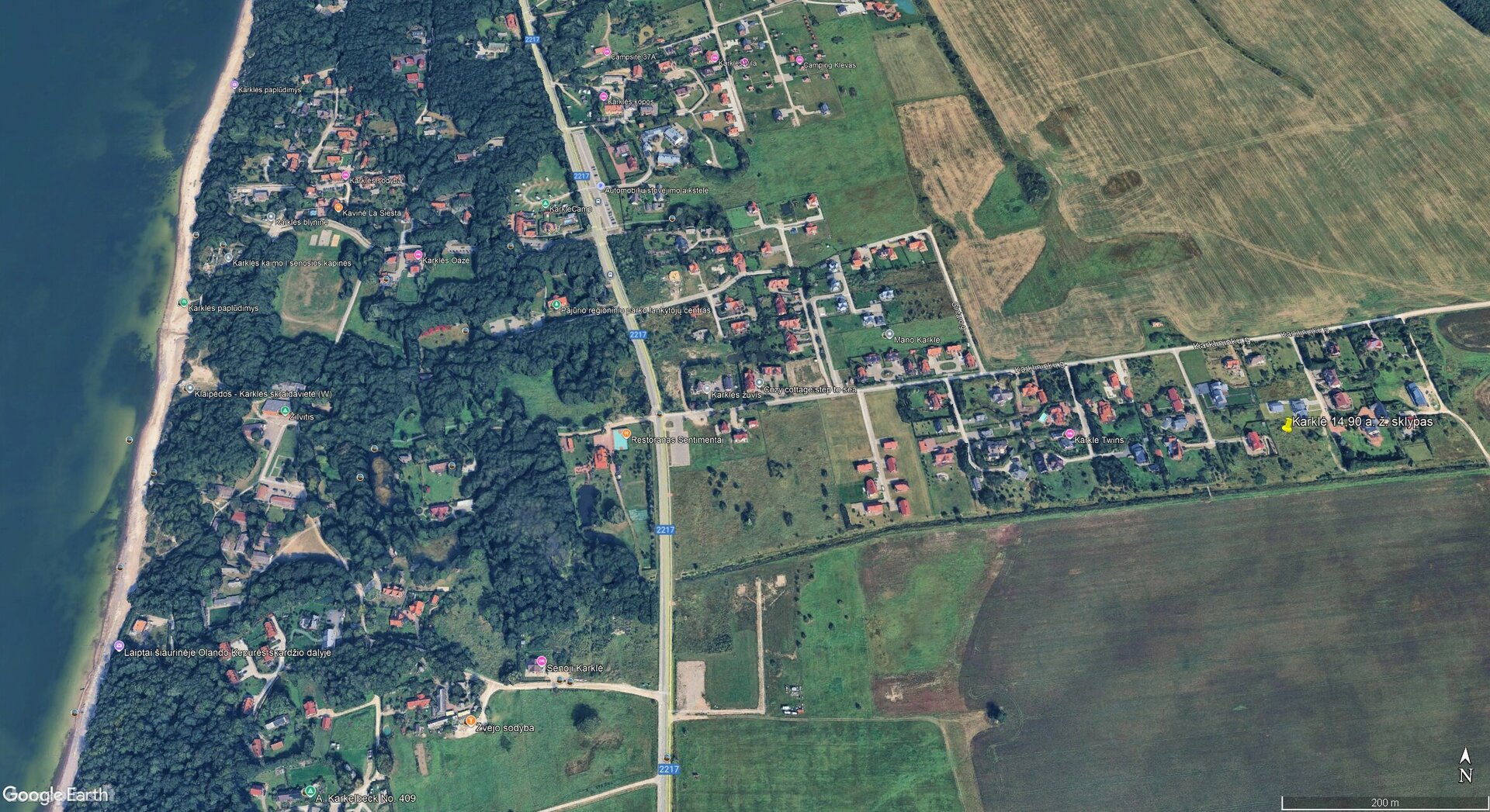 Parduodamas sklypas Klaipėdos rajono sav., Karklėje, Karklininkų g.