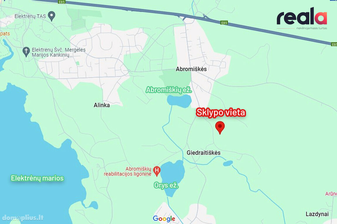 Parduodamas sklypas Elektrėnų sav.