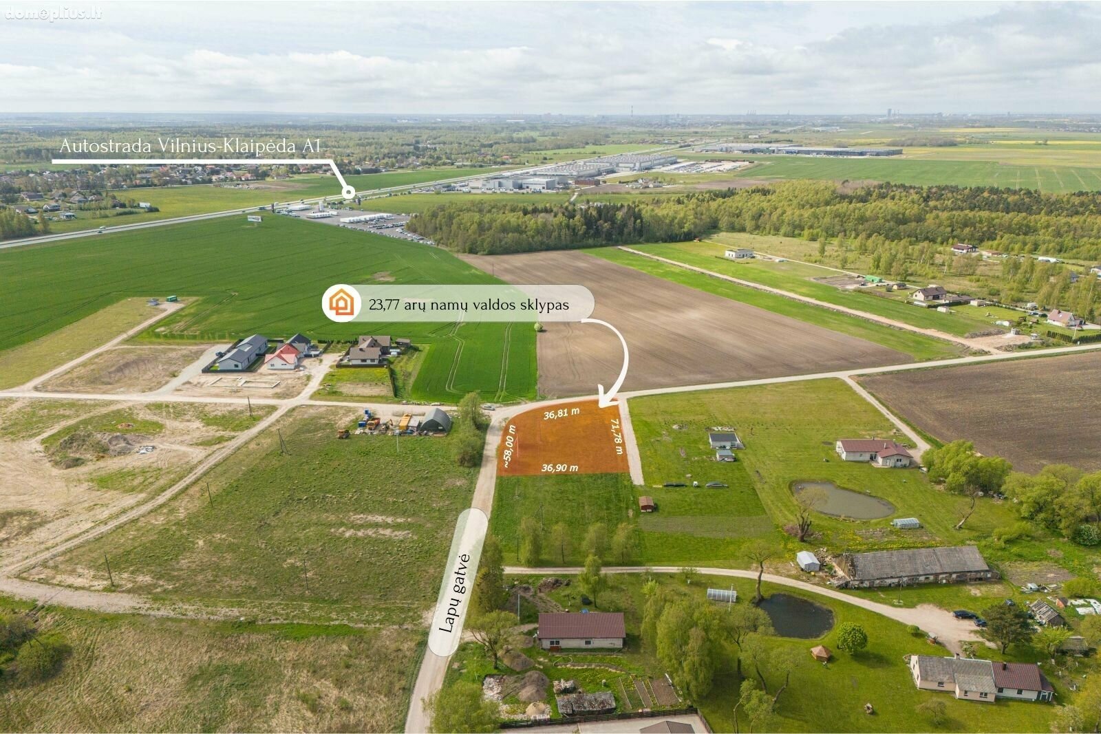 Parduodamas sklypas Klaipėdos rajono sav., Šlapšilėje, Lapų g.