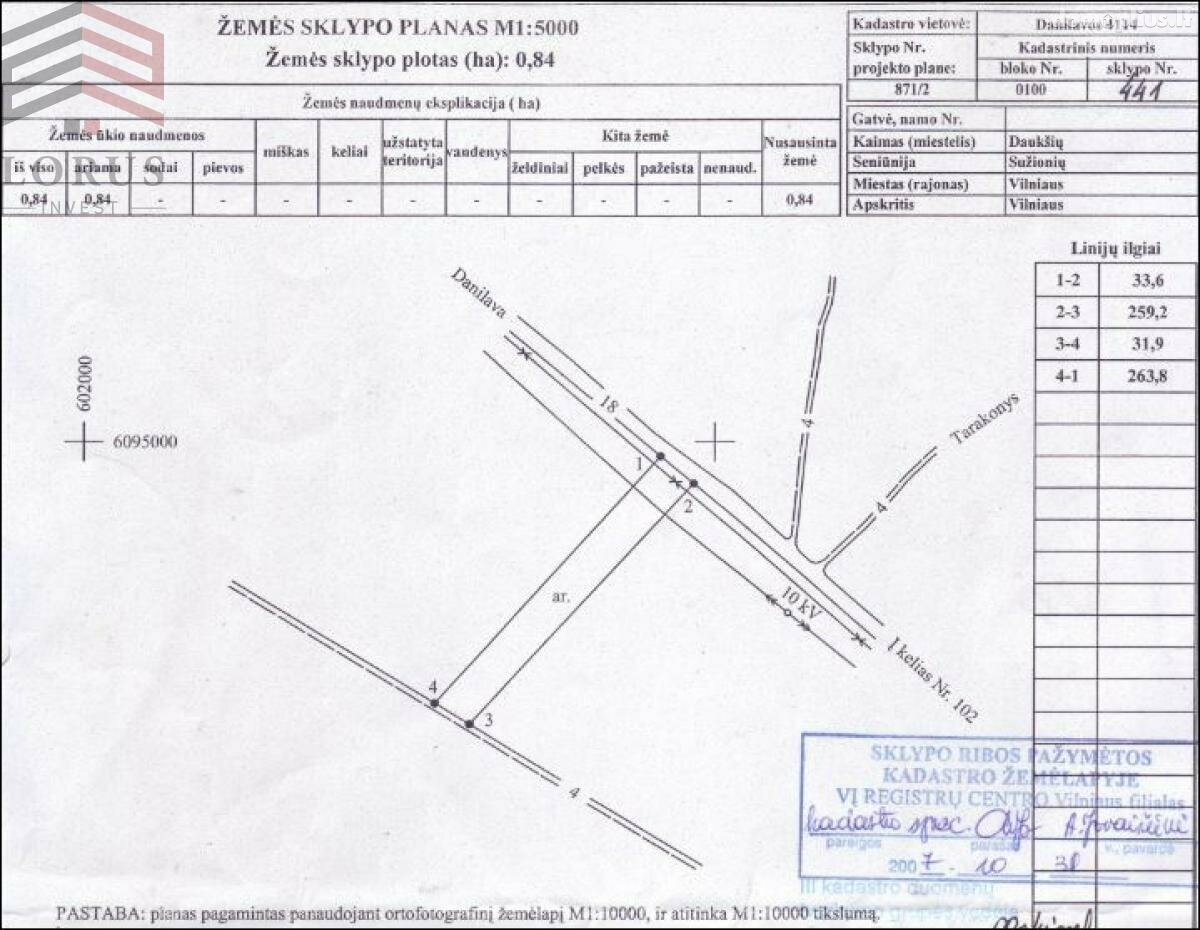 Land for sale Vilniaus rajono sav., Daukšiuose, Asvejos g.