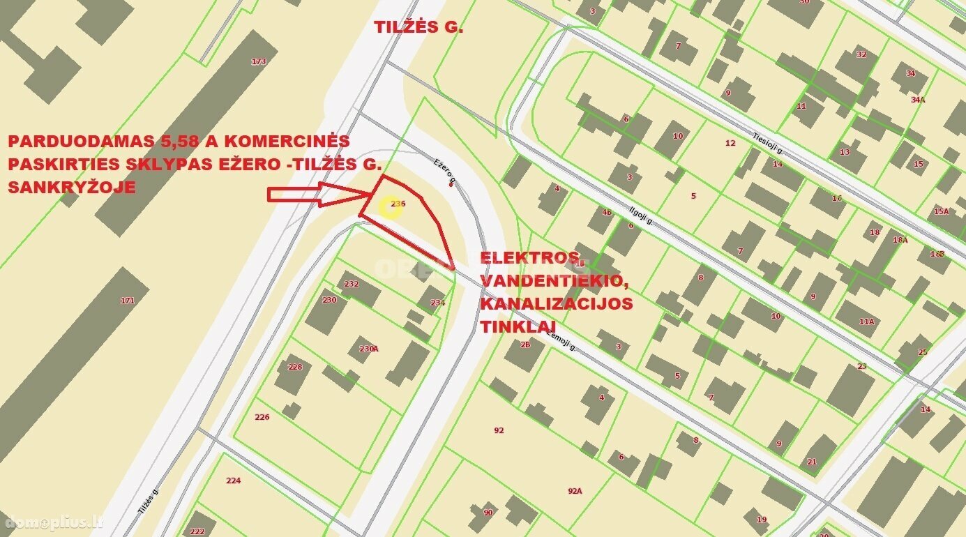 Parduodamas sklypas Šiauliuose, Centre