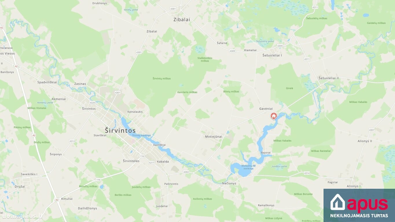 Parduodamas sklypas Širvintų rajono sav., Gavėniuose