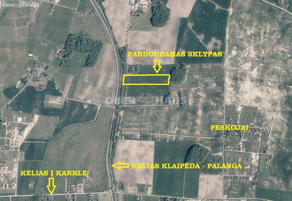 Parduodamas sklypas Klaipėdos rajono sav., Peskojuose