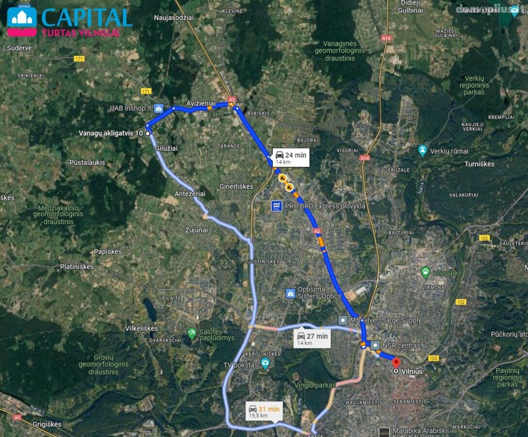 Parduodamas sklypas Vilniaus rajono sav., Saldenėje