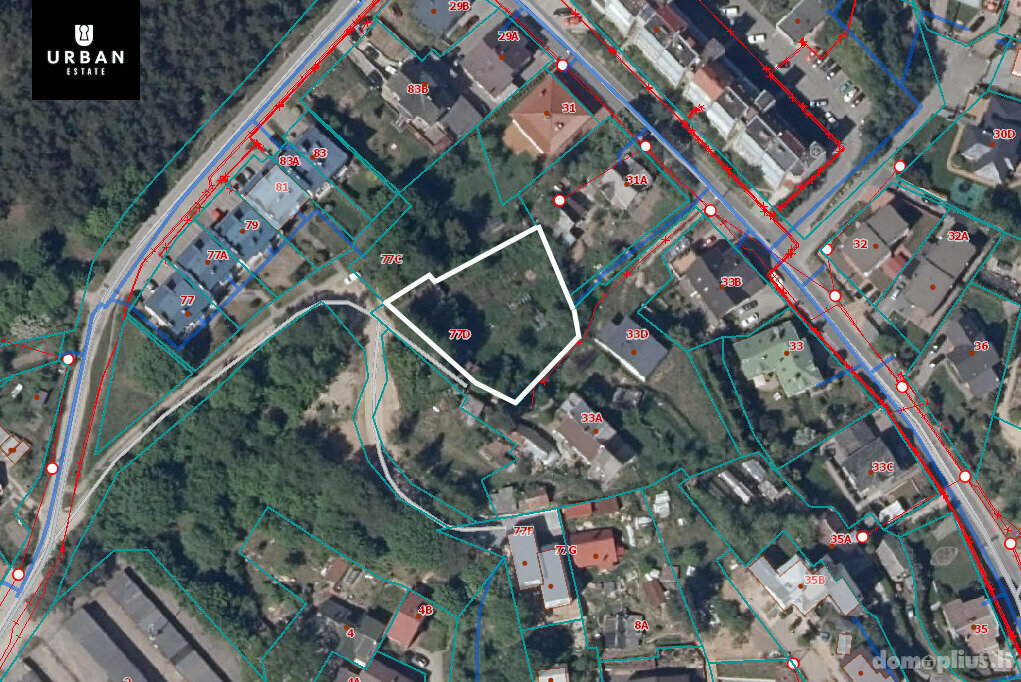 Участок Vilniuje, Filaretuose, Filaretų g.