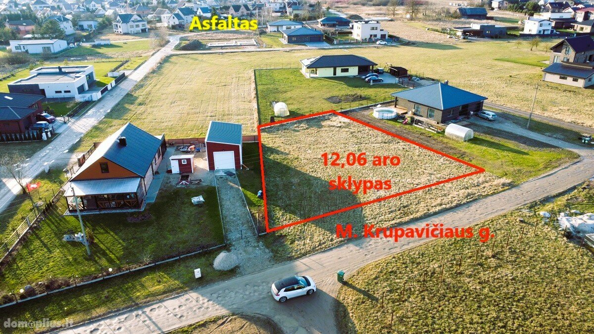 Parduodamas sklypas Kaune, Rokuose, M. Krupavičiaus g.