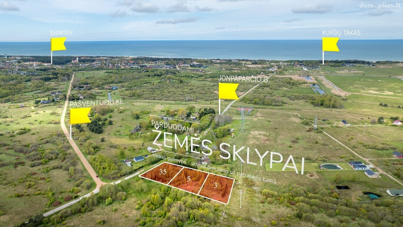 Parduodamas sklypas Šventojoje, Jonpaparčio g.