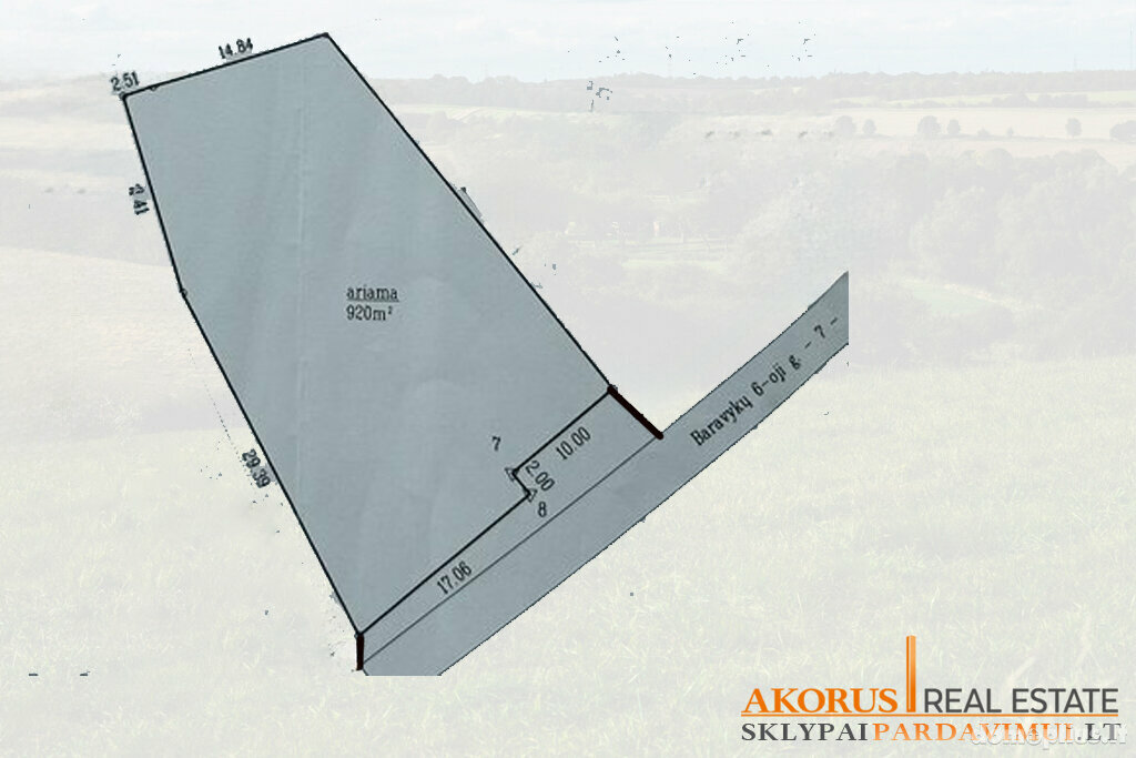 Land for sale Vilniaus rajono sav., Akmeniškėse, Baravykų 6-oji g.
