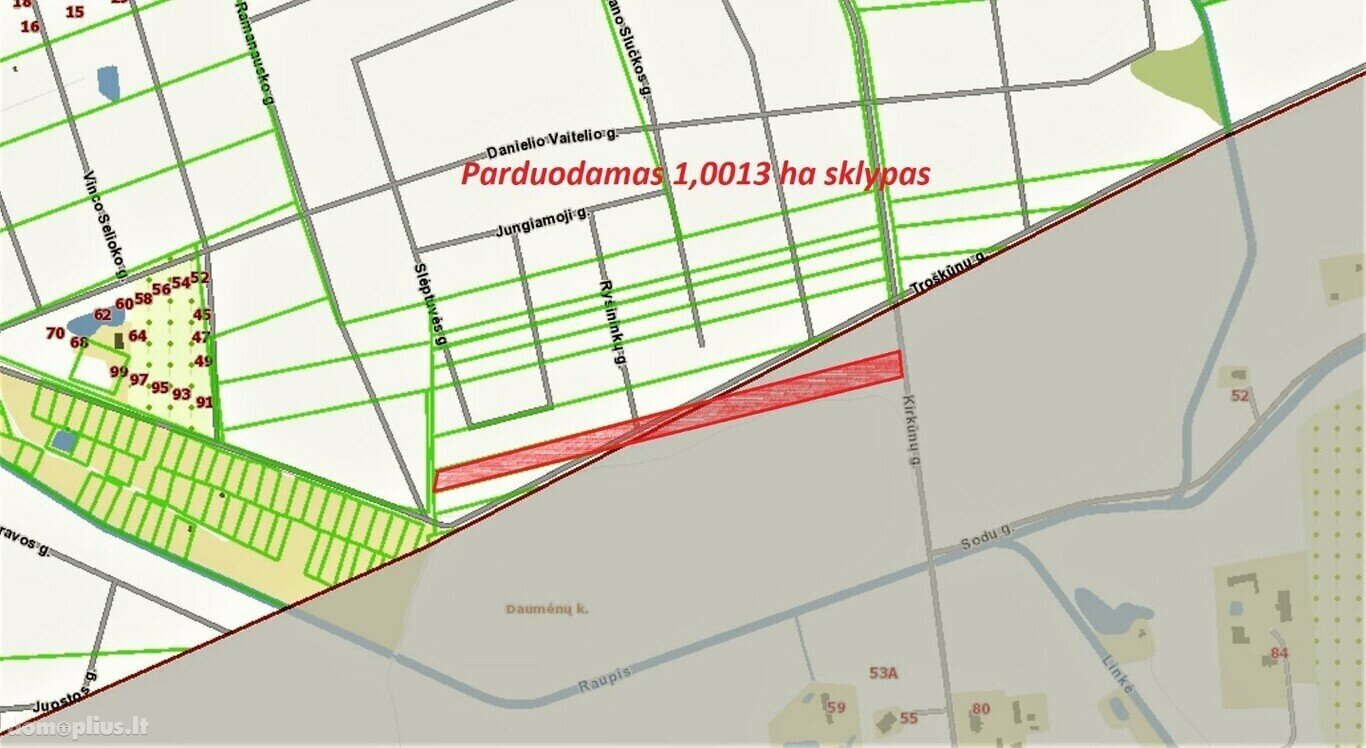 Parduodamas sklypas Panevėžyje, Žemaičiuose, Ryšininkų g.