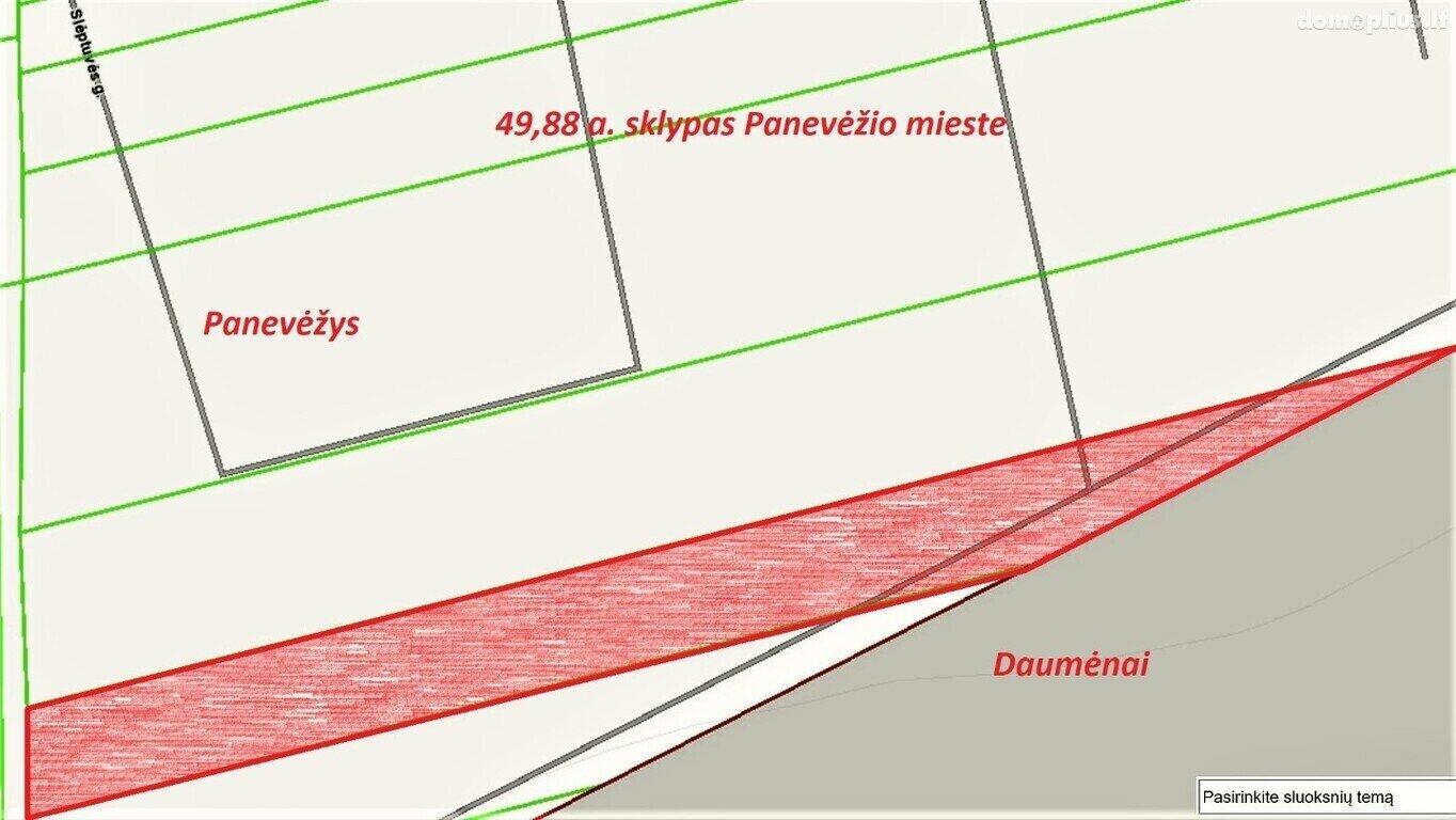 Parduodamas sklypas Panevėžyje, Žemaičiuose, Ryšininkų g.