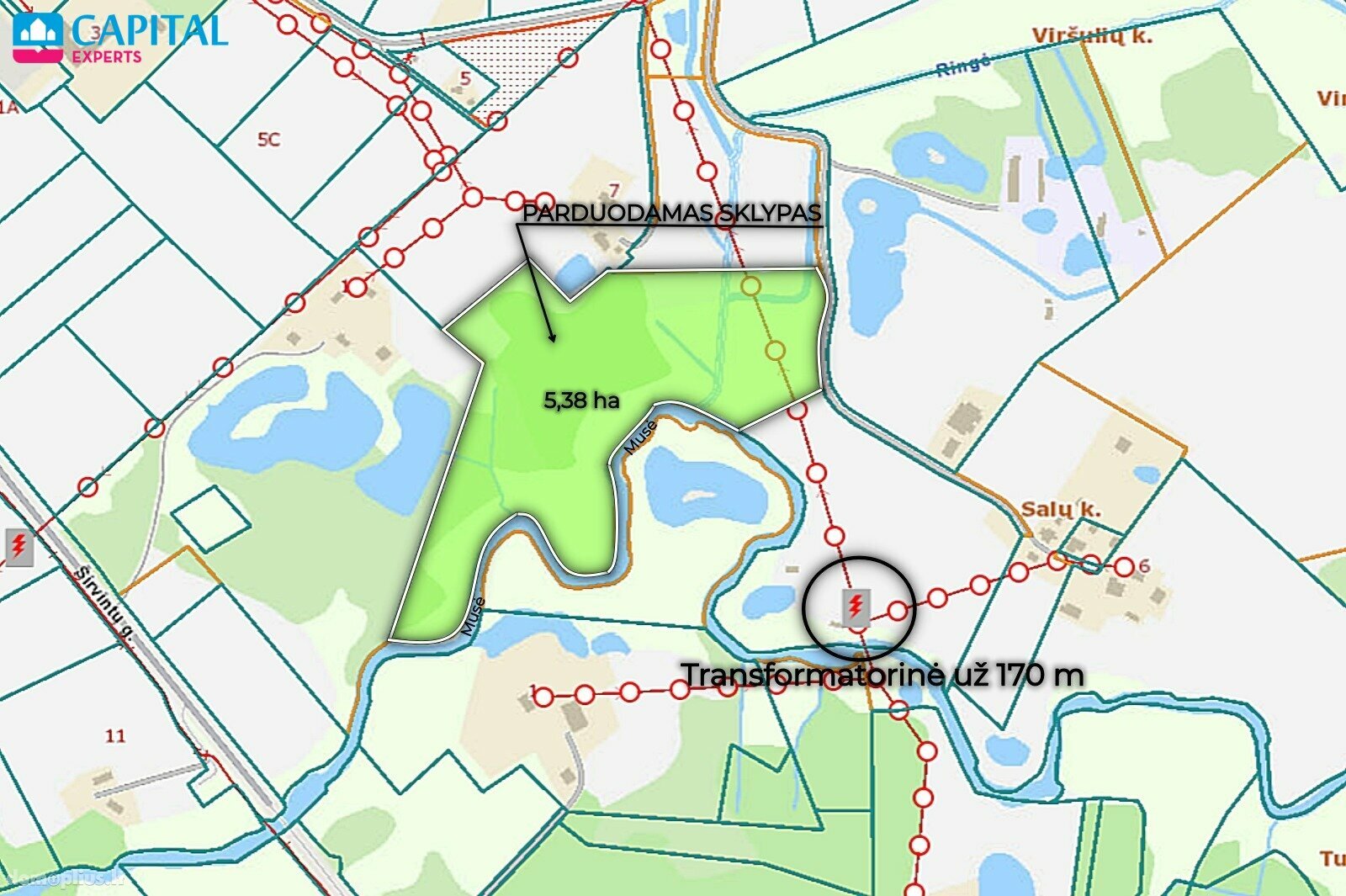 Parduodamas sklypas Širvintų rajono sav., Jauniūnuose