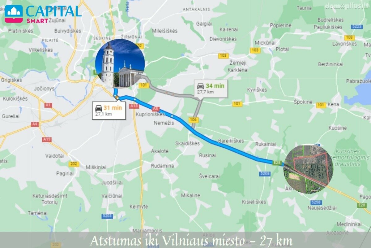 Parduodamas sklypas Vilniaus rajono sav., Nelydiškėse