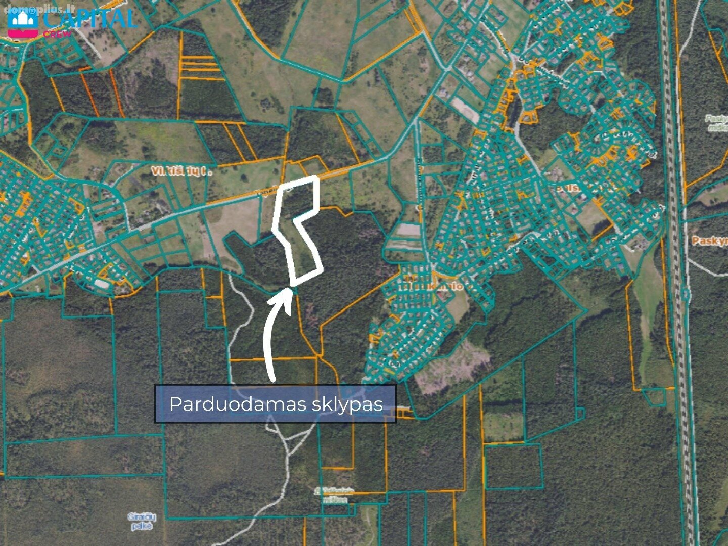 Parduodamas sklypas Vilniaus rajono sav.