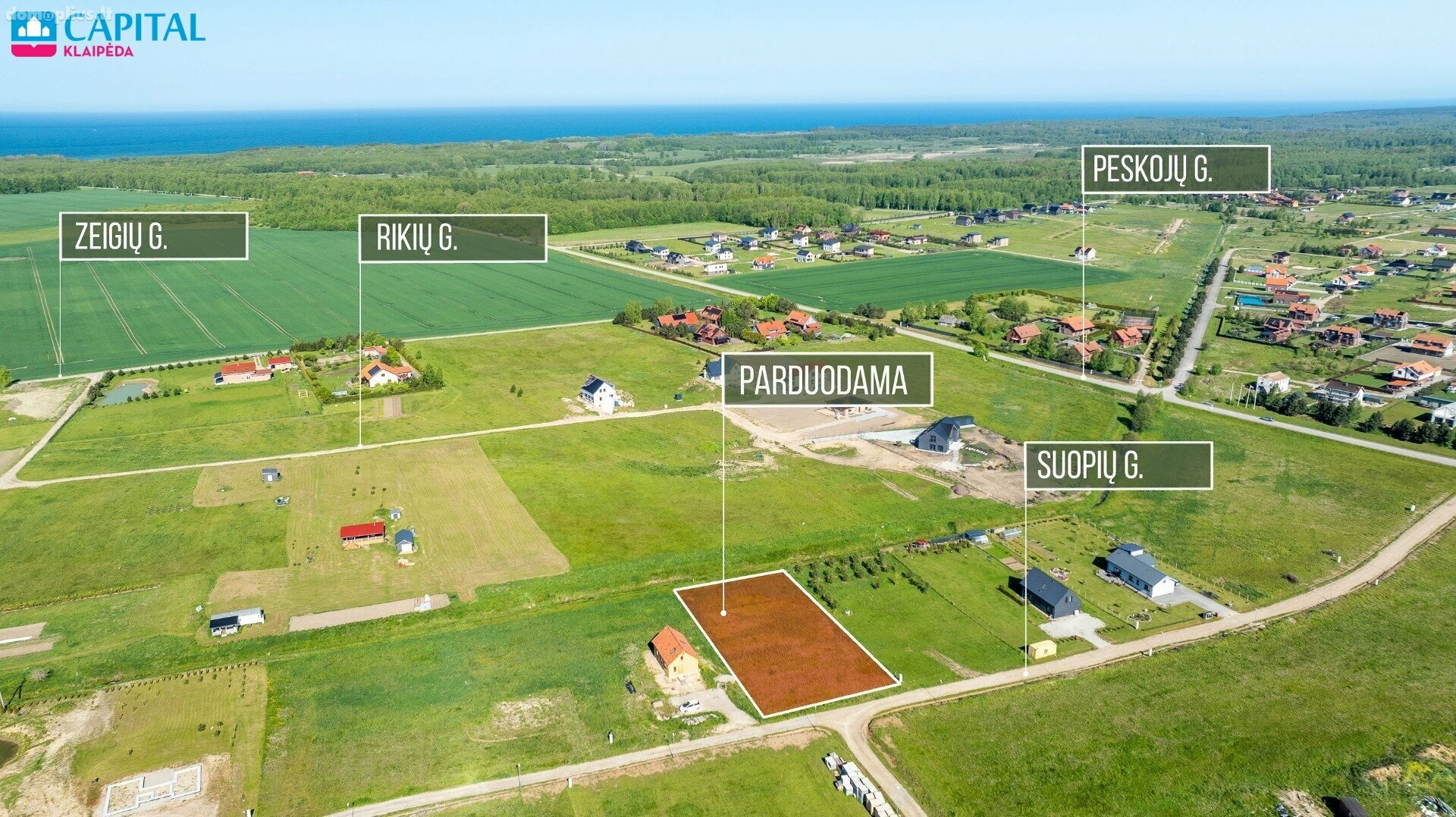 Parduodamas sklypas Klaipėdos rajono sav., Dargužiuose