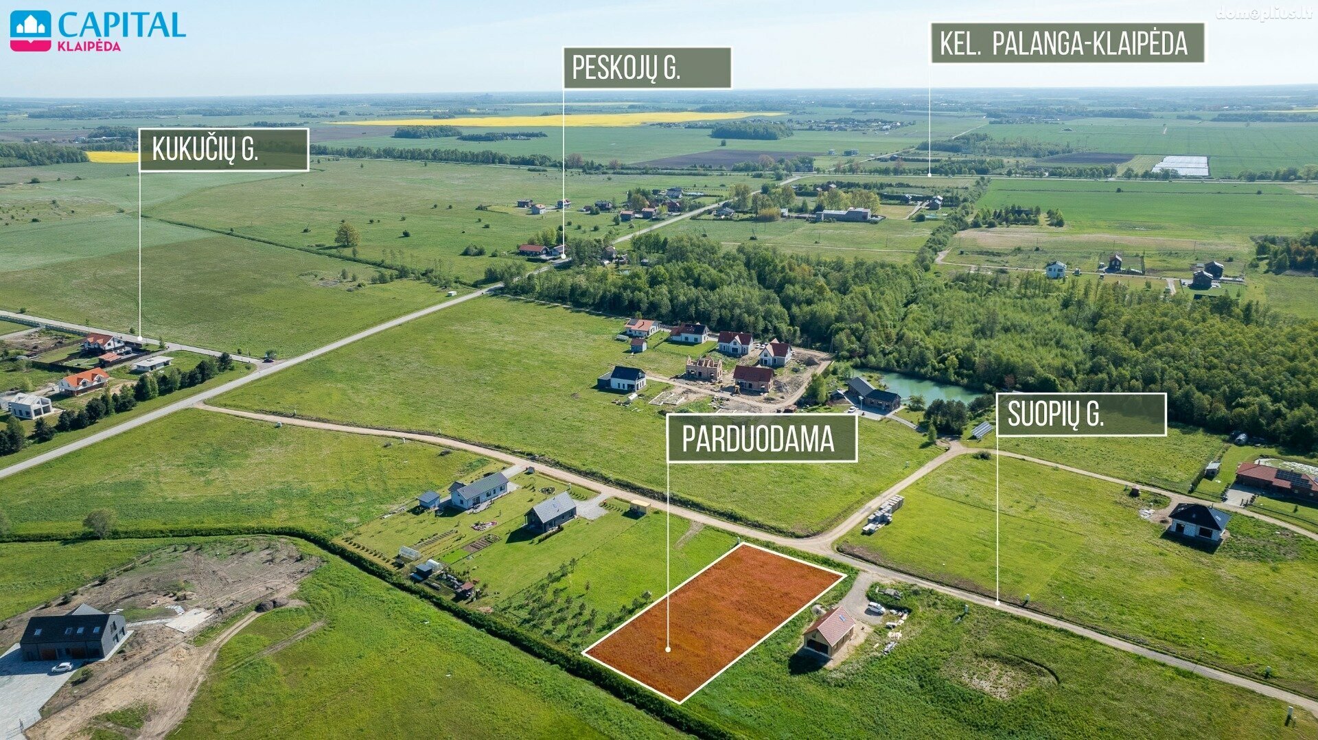 Parduodamas sklypas Klaipėdos rajono sav., Dargužiuose