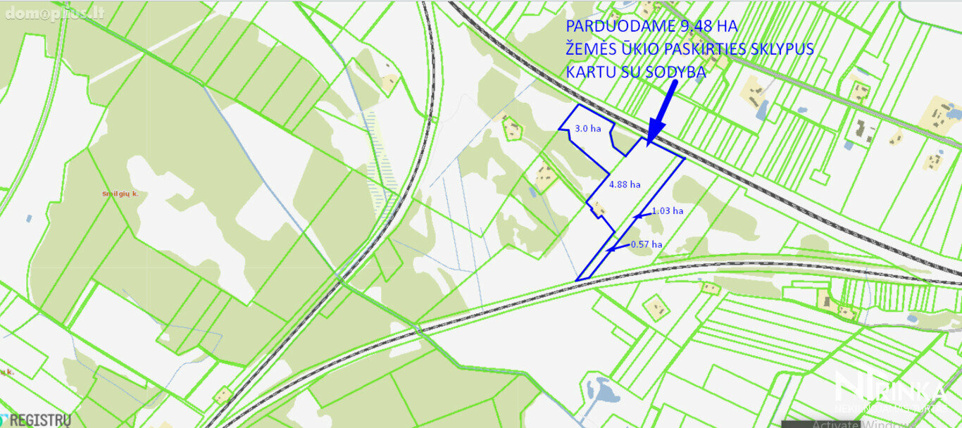 Parduodamas sklypas Radviliškio rajono sav., Mankiškiuose