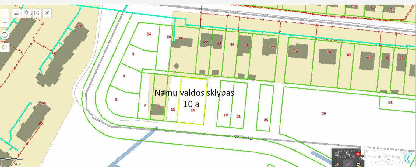 Parduodamas sklypas Šiauliuose, Centre, Vinkšnos g.