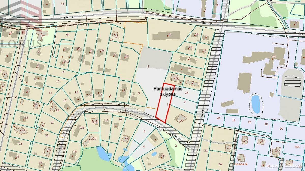 Parduodamas sklypas Vilniaus rajono sav., Riešėje