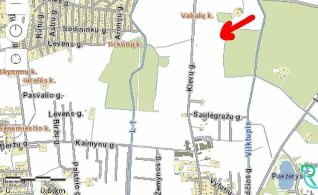 Parduodamas sklypas Panevėžio rajono sav., Vaivaduose, Klevų g.