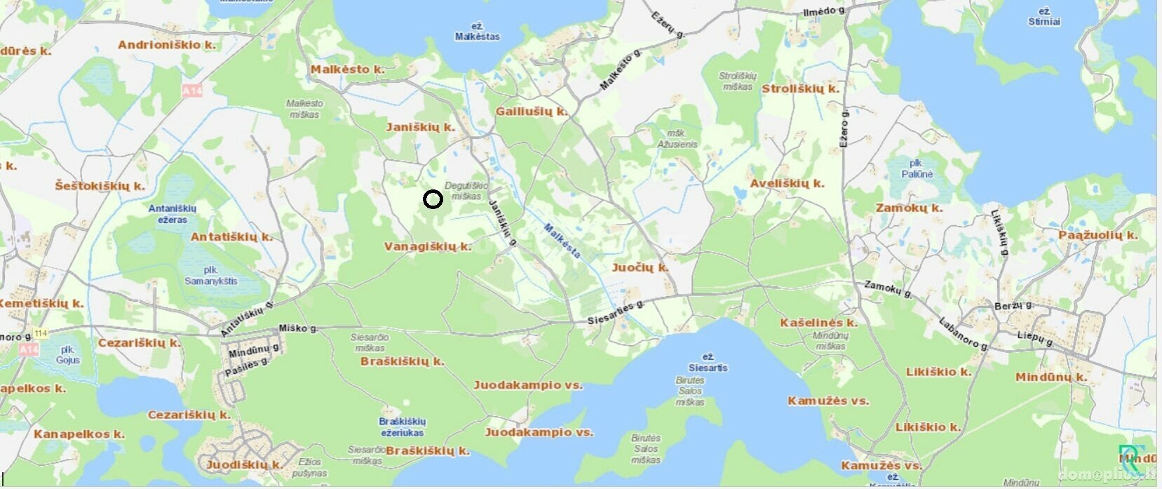 Parduodamas sklypas Molėtų rajono sav., Vanagiškėse