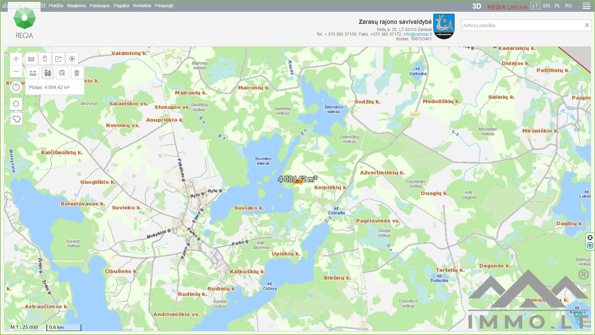 Land for sale Zarasų rajono sav., Knipiškėse
