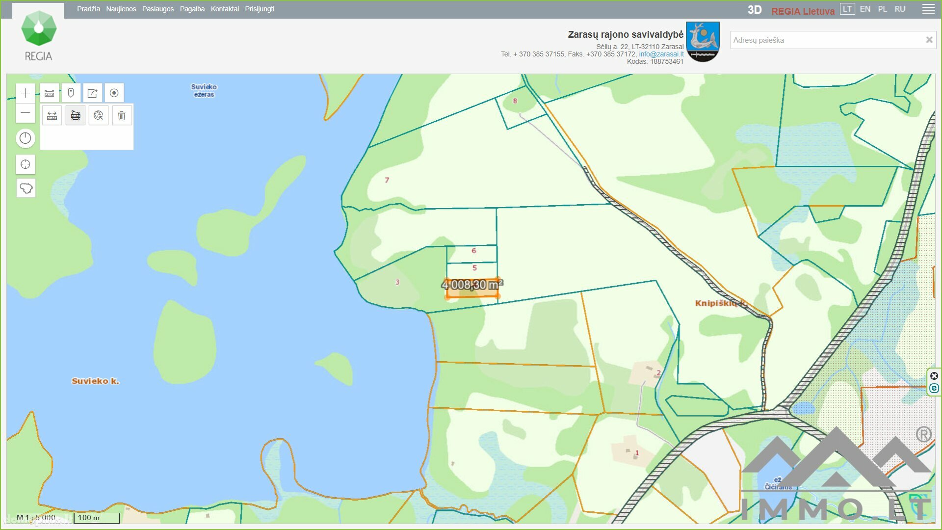 Land for sale Zarasų rajono sav., Knipiškėse