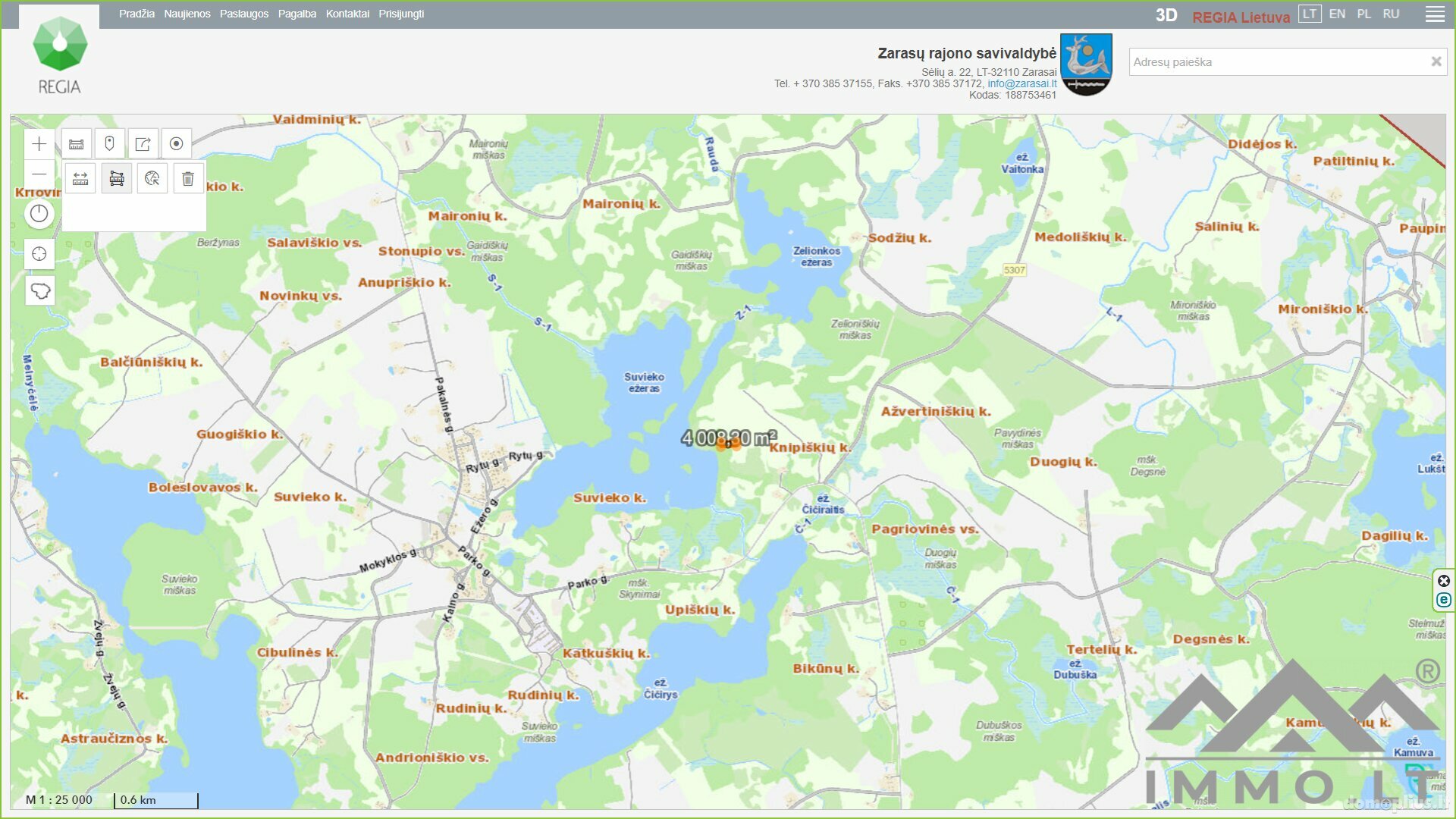 Land for sale Zarasų rajono sav., Knipiškėse
