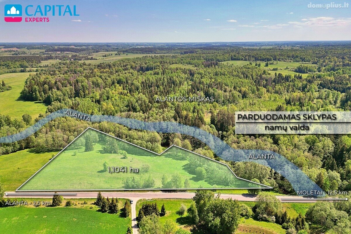 Parduodamas sklypas Molėtų rajono sav., Antaliežiuose