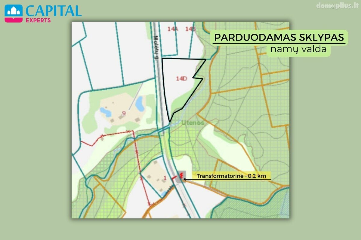 Parduodamas sklypas Molėtų rajono sav., Antaliežiuose