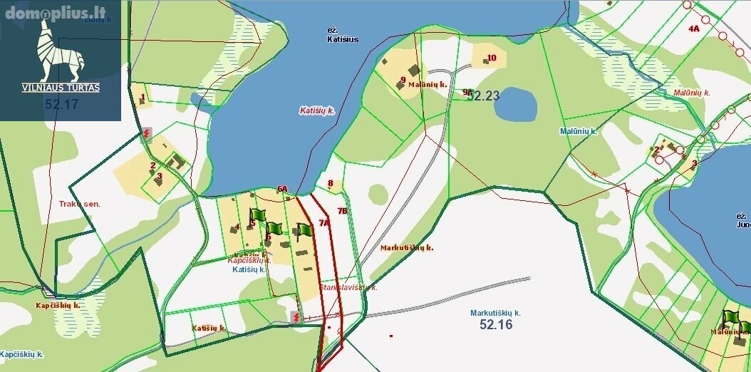 Parduodamas sklypas Trakų rajono sav., Katišiuose