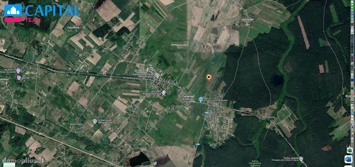 Parduodamas sklypas Vilniaus rajono sav., Rukainiuose