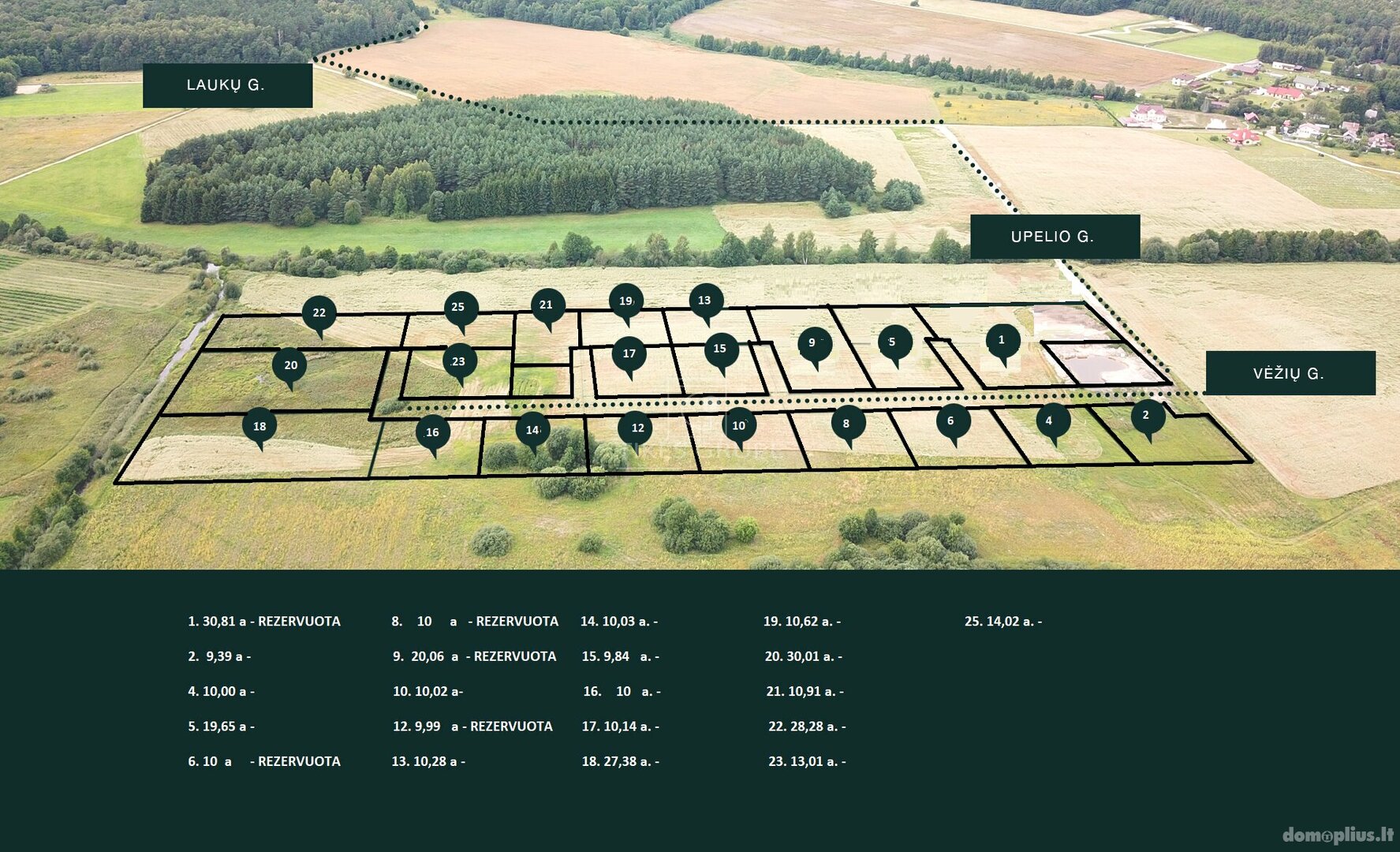 Parduodamas sklypas Klaipėdos rajono sav., Rokuose, Vėžių g.