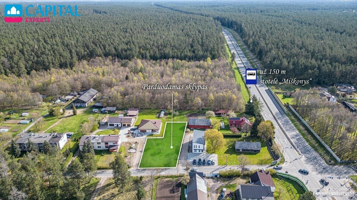 Parduodamas sklypas Vilniaus rajono sav., Miškonyse
