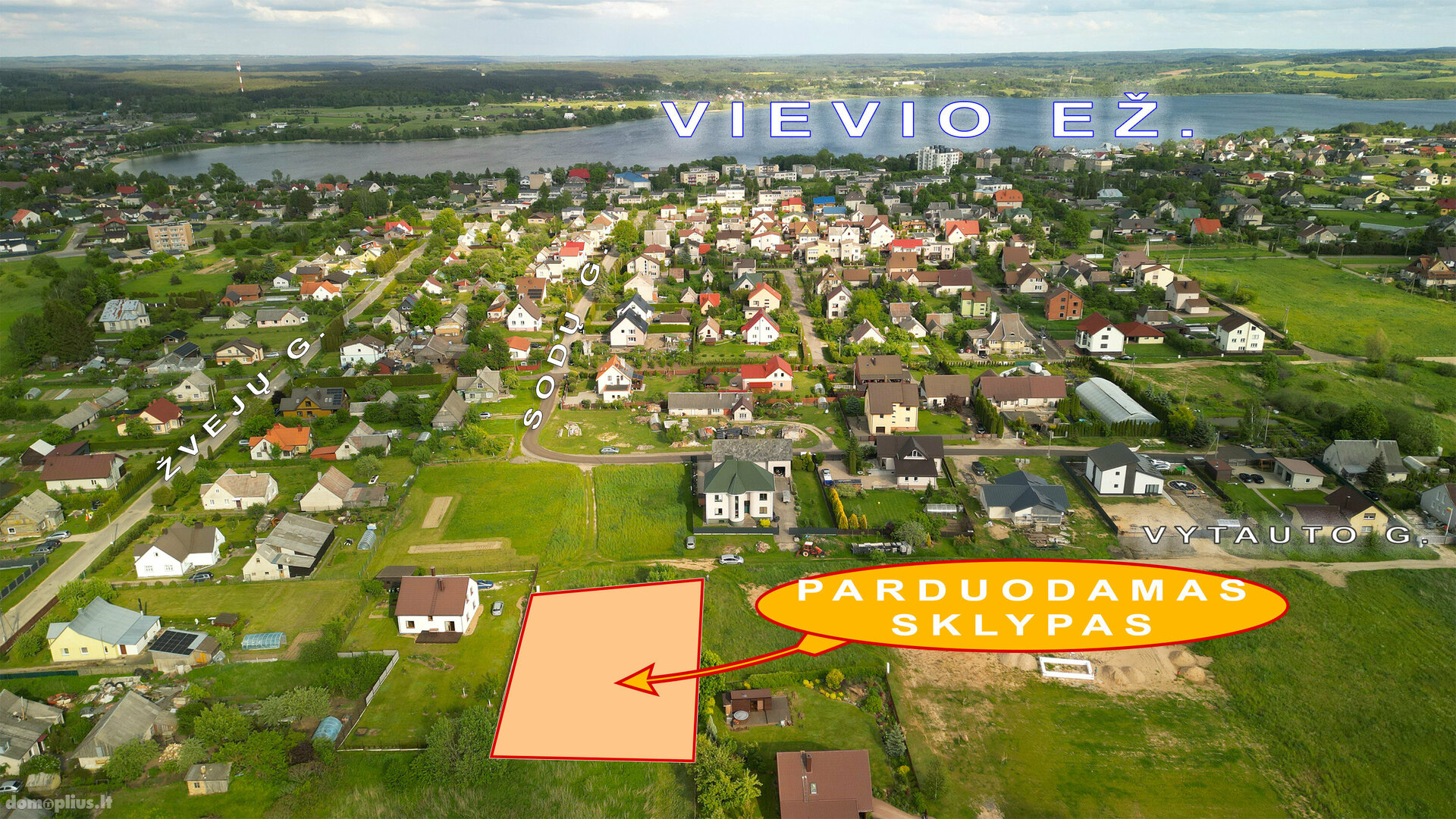 Parduodamas sklypas Elektrėnų sav., Vievyje, Vytauto g.