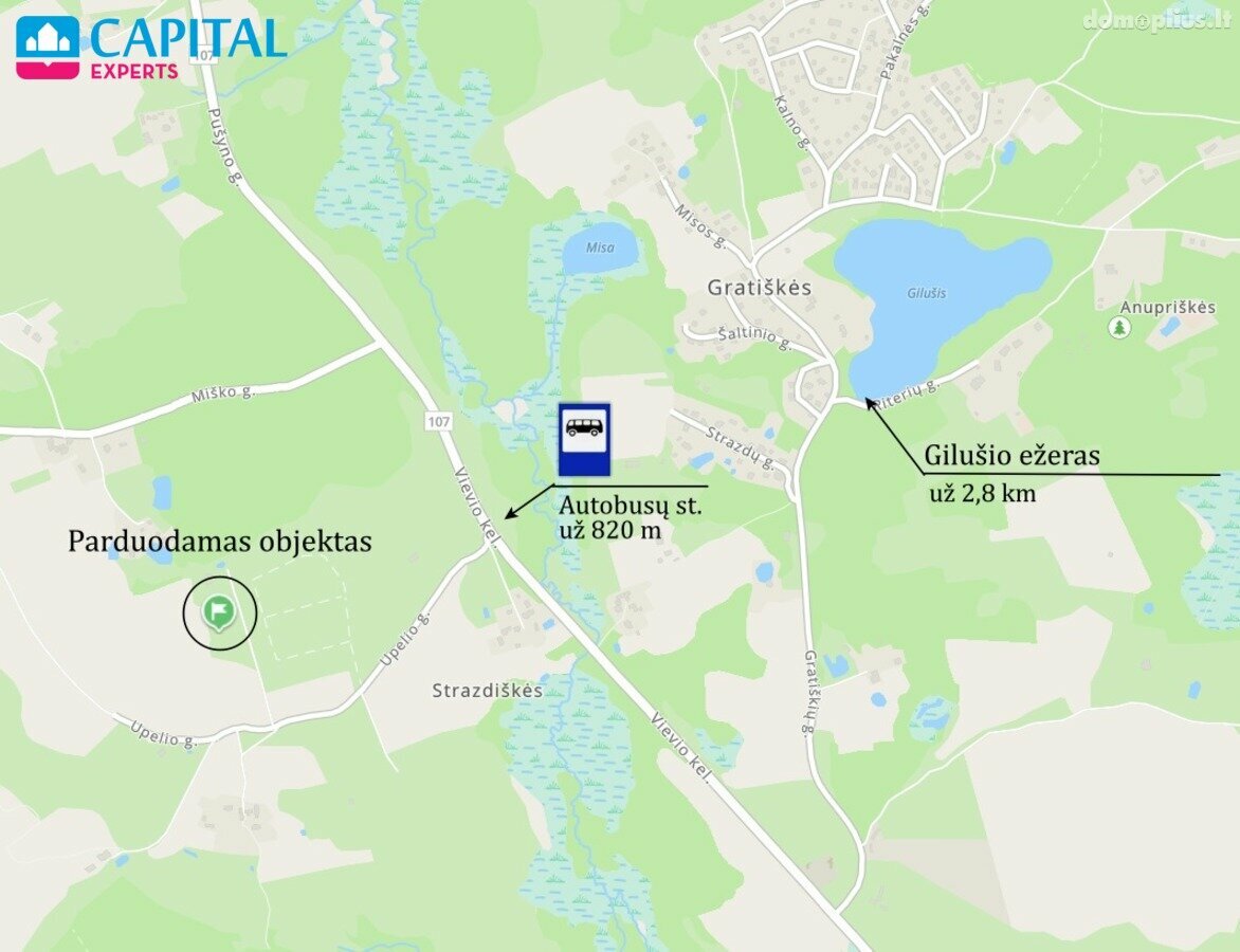 Parduodamas sklypas Trakų rajono sav., Strazdiškėse