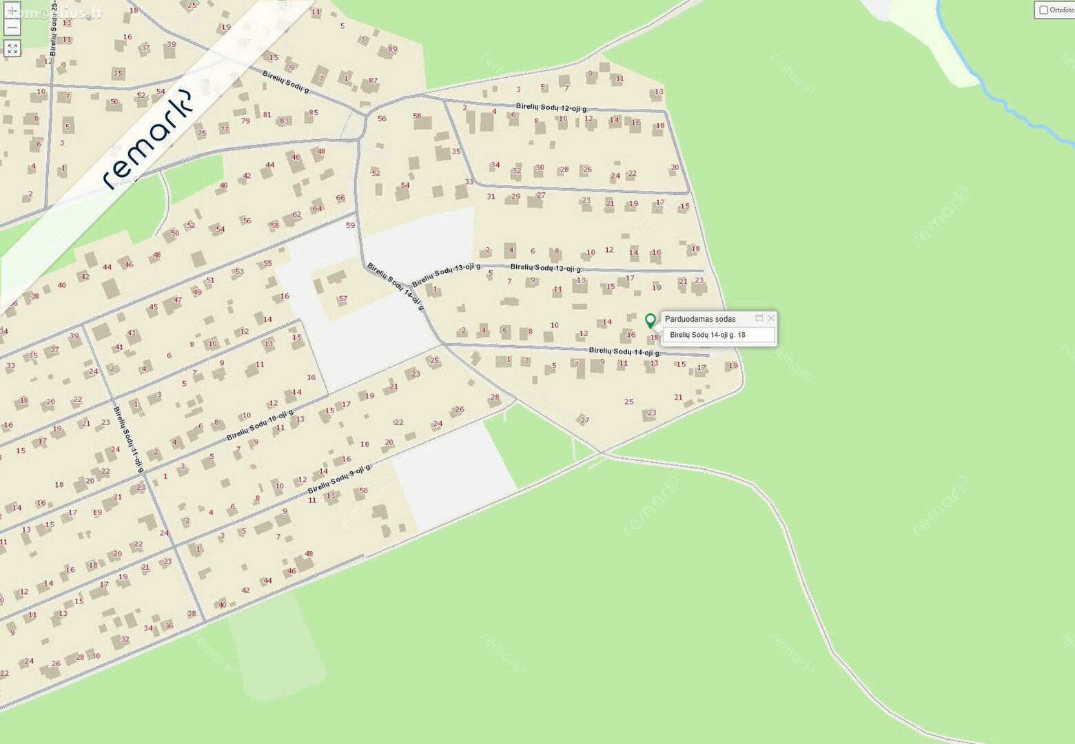 Parduodamas sklypas Vilnius, Vilniuje, Birelių Sodų 14-oji g.