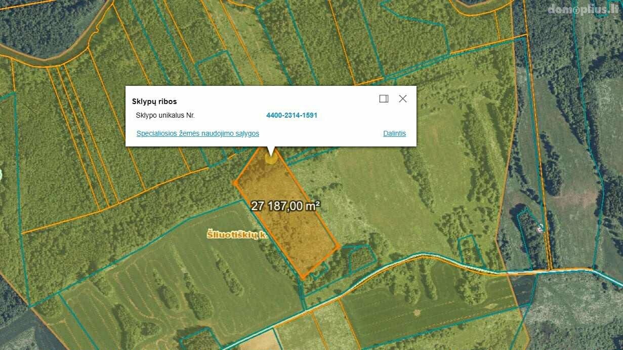 Parduodamas sklypas Rokiškio rajono sav., Šliuotiškiuose